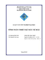 tính toán thiết kế máy xé rác 