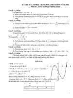 ĐỀ ĐÁP ÁN THI TN BTTH MÔN TOÁN 2011