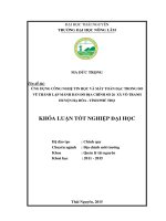 Ứng dụng công nghệ tin học và máy toàn đạc trong đo vẽ thành lập mảnh bản đồ địa chính số 26 xã vô tranh  huyện hạ hòa – tỉnh phú thọ