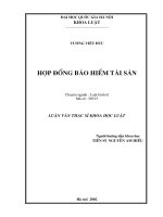 Hợp đồng bảo hiểm tài sản pdf