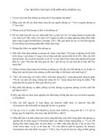 Bộ câu hỏi ôn thi môn Hóa phóng xạ