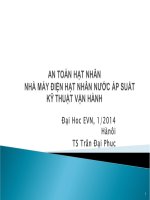 An toàn hạt nhân nhà máy điện hạt nhân nước áp suất