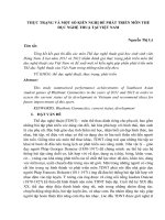 Báo cáo  thực trạng và một số kiến nghị để phát triển môn thể dục nghệ thuật tại việt nam 