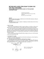 Báo cáo nghiên cứu khoa học   mô HÌNH điều KHIỂN CÔNG đoạn tự ĐỘNG CHO cần TRỤC CONTAINER  