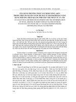 Báo cáo nghiên cứu khoa học     xây DỰNG PHƯƠNG PHÁP xác ĐỊNH TỔNG ASEN TRONG một số NGUỒN nước bề mặt ở THÀNH PHỐ đà NẴNG BẰNG PHƯƠNG PHÁP QUANG PHỔ hấp THỤ PHÂN tử UV VIS  