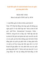 Báo cáo nghiên cứu khoa học   luật biển quốc tế và lợi ích kinh tế của các quốc gia đang phát triển