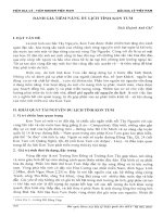 Báo cáo khoa học  đánh giá tiềm năng du lịch tỉnh kon tum 