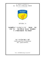 Nghiên cứu các yếu tố ảnh hưởng chất lượng tín dụng hộ nghèo tại NHCSXH đồng tháp 