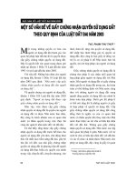 Báo cáo  một số vấn đề về giấy chứng nhận quyền sử dụng đất theo quy định của luật đất đai năm 2003   