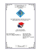 tập thiết kế đoạn mở đầu bài giảng cho 10 bài vật lý 12 nâng cao 