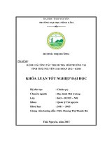 ĐÁNH GIÁ CÔNG tác THANH TRA môi TRƯỜNG tại TỈNH THÁI NGUYÊN GIAI đoạn 2012 – 6 2014