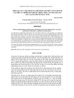 HIỆU QUẢ của VIỆC bổ SUNG CHẾ PHẨM AXÍT hữu cơ ULTRACID LAC DRY và ADIMIX BUTYRATE TRONG THỨC ăn CHO lợn CON SAU CAI sữa đến 60 NGÀY TUỔI 
