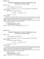 DE THI THU VAO THPT NAM 2011 2012