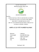 đánh giá kết quả công tác bồi thường giải phóng mặt bằng dự án đầu tư xây dựng công trình , khai thác và chế biến quặng apatit khu vực xã gia phú huyện bảo thắng, tỉnh lào cai giai đoạn 1 (01 03 2014  đến30 06 2014) 