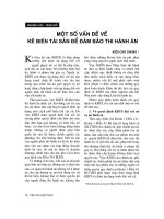 Báo cáo  một số vấn đề về kê biên tài sản để đảm bảo thi hành án   