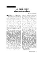 Báo cáo  đặc trưng pháp lý của hợp đồng dân sự  