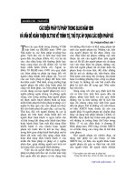 Báo cáo   các biện pháp trong BLHS năm 1999 và vấn đề hoàn thiện BLTTHS về trình tự, thủ tục áp dụng các biện pháp đó  