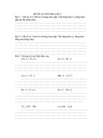 58 ĐỀ LUYỆN HSG HÈ CHO LỚP 3