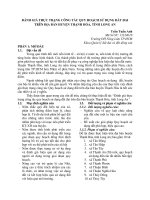 Báo cáo khoa học  đánh giá thực trạng công tác quy hoạch sử dụng đất đai trên địa bàn huyện thạnh hóa, tỉnh long an 