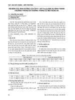 Báo cáo vật liệu xây dựng   môi trường  nghiên cứu ảnh hưởng của ÔXYT sắt fe2o3 đến sự hình thành khoáng trong đá xi măng trắng có metakaolin 