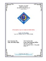 ứng dụng vật lý cho cơ thể sống 