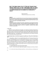 Báo cáo nghiên cứu khoa học   đặc THÙ ĐỊNH DANH của từ tên gọi TRANG PHỤC TRONG TIẾNG NGA và VIỆT TRÊN BÌNH DIỆN SO SÁNH  