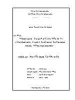 đánh giá hiệu quả xử lý nước thải của công nghệ aao tại bệnh viện đa khoa trung ương thái nguyên