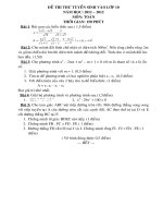 De thi thu tuyen sinh vao lop 10 so 5 co dap an