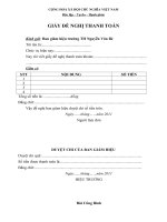 Giấy đề nghị thanh toán