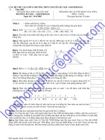 Một số đề đã thi của trường AMS