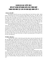 giải pháp hữu ích rèn kỹ năng sử dụng dấu câu cho học sinh lớp 4