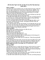 đề thi môn Ngữ văn thi vào lớp 10 của Hà Nội năm học 2010