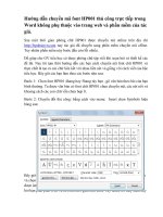 Hướng dẫn chuyển mã font HP001 thủ công không cần phần mềm và mạng