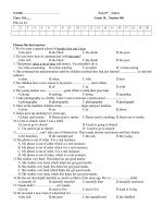 Kiem tra 15'' Unit 4