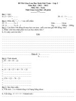 Đê thi giao lưu HS giỏi toán và tiếng việt