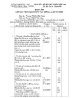 BÁO CÁO HOẠT ĐỘNG NGOÀI GIỜ LÊN LỚP