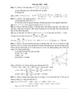 Đề và đáp án thi THPT năm học 2003 2004