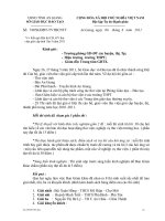 Kết quả hội thi Cán Bộ Thư viện Giỏi Cấp tỉnh 2011