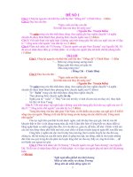 CÁC DẠNG ĐỀ THI LỚP 10( SỐ 1)