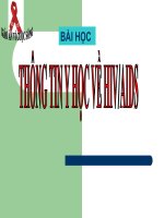 Thong tin y hoc ve HIV.ppt