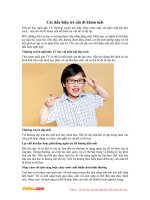 Các dấu hiệu trẻ cần đi khám mắt