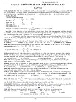 HÓA HỌC: CHIẾN LƯỢC SUY LUẬN NHANH TỪ ĐÁP ÁN