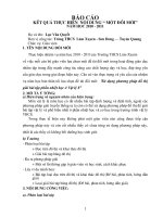 báo cáo kết quả thực hiện nội dung 