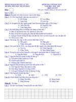 Thi Cuối HKII Lịch sử lớp 4 2010 2011