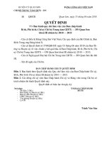 Quyết định ban hành Quy chế làm việc Chi uỷ