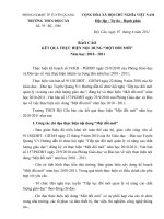 Báo cáo thực hiện một đổi mới