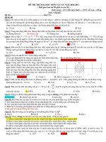 ĐỀ THI THỬ ĐH 2011 KÈM ĐÁP ÁN