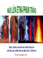 Núi lửa Etna phun trào