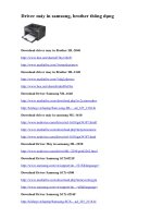 Driver máy in Samsung (toàn tập)