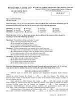 ĐỀ THI TN THPT năm 2011